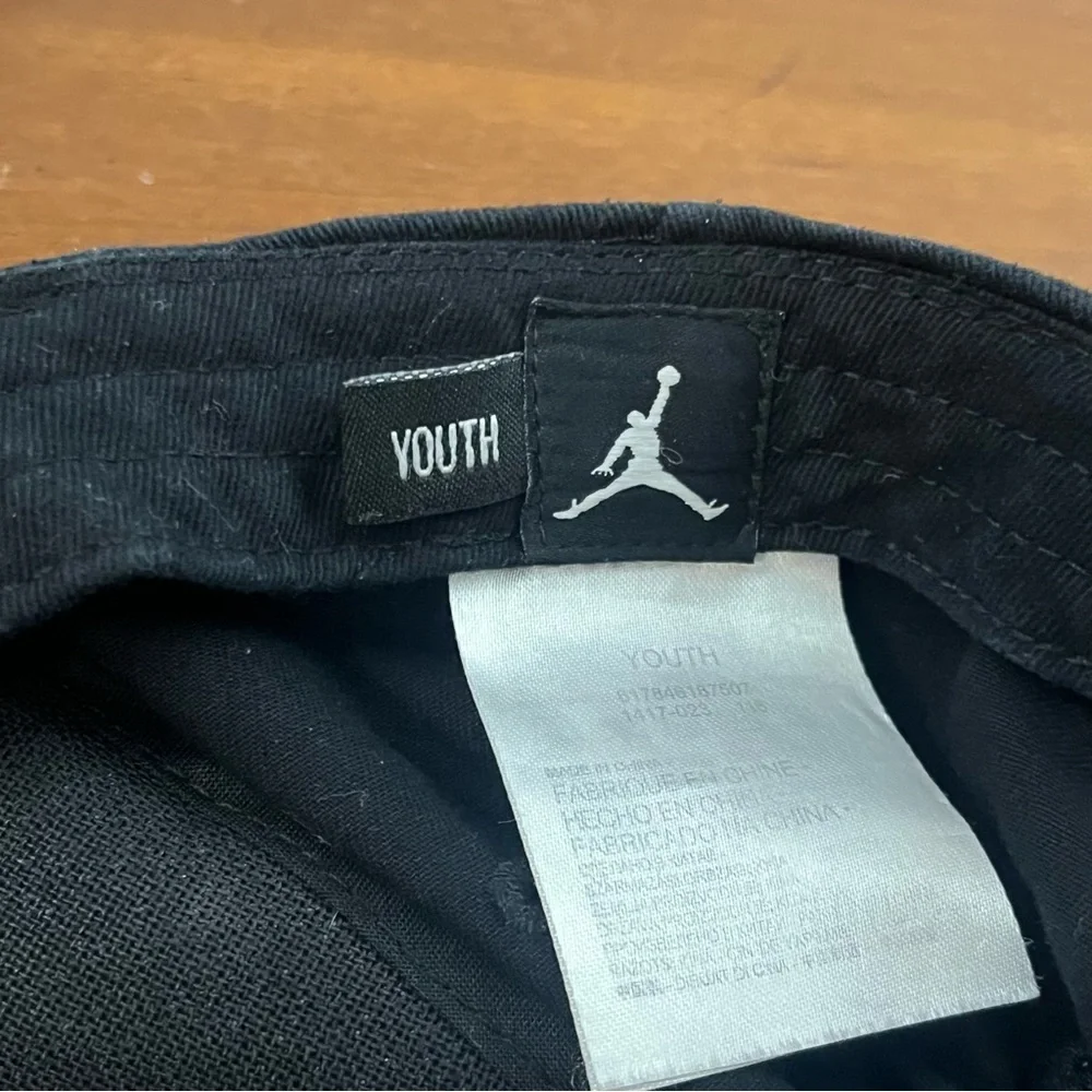 Jordan Jumpman 23 Youth Boys Hat Adjustable Black Snap Back Six‎ Panel Cotton